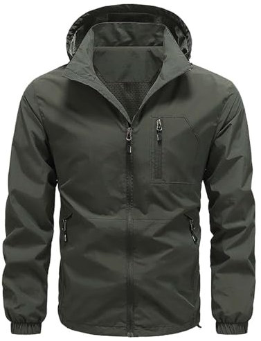Regenjacke Herren Wasserdicht Atmungsaktiv Windbreaker Jacke Herren Fahrradbekleidung Herren Regen Die Besten Regenjacken Herren Hochwertige Winterjacken Herren DüNne Regenjacke Herren Test
