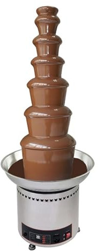 Commercial Chocolate Fountain Machine, Chocolate Fountains for Parties Weddings and Parties 4/5/6/7Tier Chocolate Fountain Machine for Melts Cheese, Candy(7th Floor)