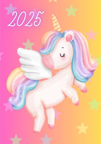 Mein Kalender 2025 - A5 - Jahreskalender, Terminkalender, Wochenplaner, Geburtstagsplaner mit Linierten- und Skizzenseiten von Seraphiiia-Design | 350 ... die Familie oder auch fürs Business | Einhorn
