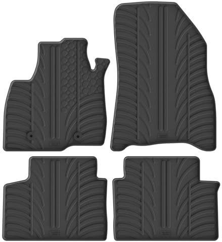 Gledring Satz Gummimatten kompatibel mit Dacia Duster III 2024- (T Profil 4-teilig + Montage-clips)