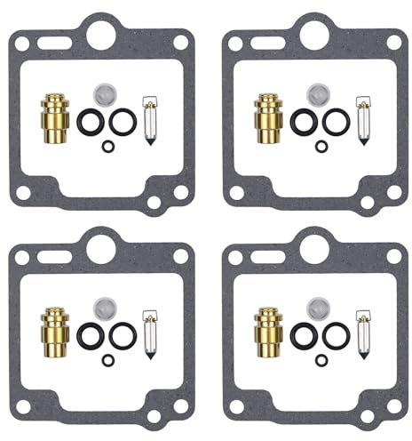 Vergaser Reparatursatz Vergaserdichtsatz Motorrad Umbausatz mit Dichtung O-Ring Düsennadel Hauptdüse Nadeldüse Schwimmer Kammer Nadelventil Nadeldichtung Werkzeuge für Yamaha XJ 600 XJ600 51J XJ600N
