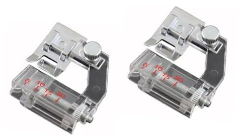 Tofficu 2stücke Verstellbarer Schrägbandfuß Für Nähmaschine Multifunktionaler Nähfuß Für Niedrigen Schaft Geeignet Für Singer Babylock Und Mehr Einfache Handhabung Kein Werkzeug