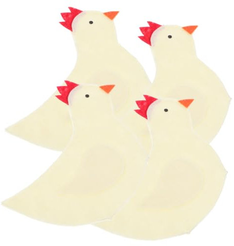 COLLBATH 4 Pezzi Sacchetti Copriuova Pasqua Forma Pulcino Sacchetti Feste Uova Decorazione Protettiva