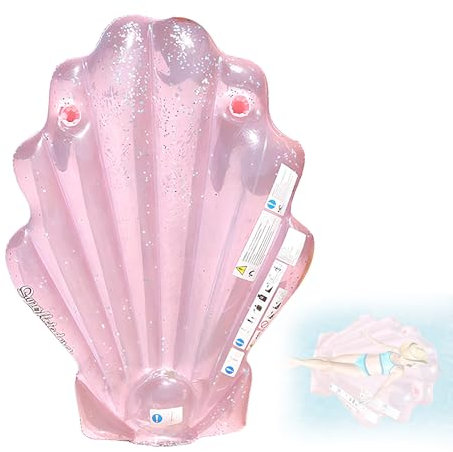 ACTOYS Colchoneta Piscina Adultos, Colchoneta Hinchable Piscina, Colchoneta de Playa Hinchable, Colchonetas para Piscina, Hinchables para Piscina y Playas (Conchas)