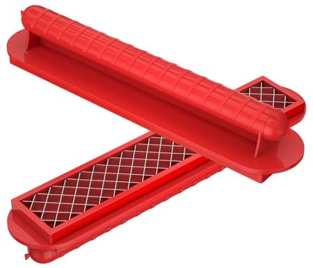 Slot Dog Cutter, multifunktionell slicer, Outdoor Camping Grillning Hot Dog Cutter BBQ Spiral Grillning Köksverktyg för matlagning av lekande barn, röd