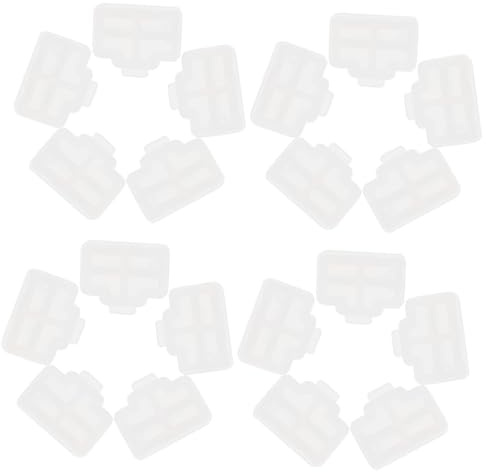 CIYODO Lot de 50 Capuchons Rj45 Anti-poussière pour Prise Ethernet, Protection Port Routeur Et Ordinateur, Plastique Blanc, Usage Bureau Et Réseau Professionnel
