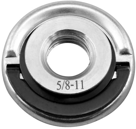 Lovelysp 5/8-Zoll-11 Schnellwechsel-Winkelschleifer Flanschmutter Schnellspanner Winkelschleifer Flanschmutter Winkelschleifer Ersatzteil 1 Stück
