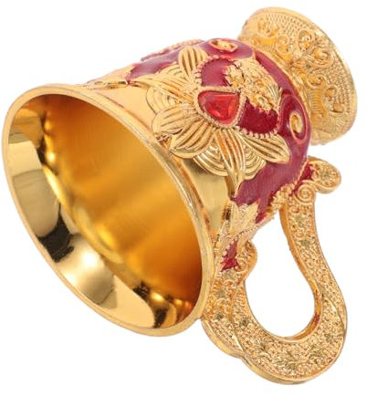 Mikikit Gobelet Médiéval Vintage en Alliage de Zinc, Compact et Résistant, Style Rétro Élégant pour Maison et Cérémonie de Banquet
