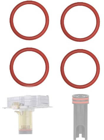 sundrerfect Lot de 4 joints toriques compatibles machines à café Delongh Magnifica S, Dinamica, EAM, ECAM, ESAM, EPAM, ETAM – Groupe café, piston pression, bloc chauffe