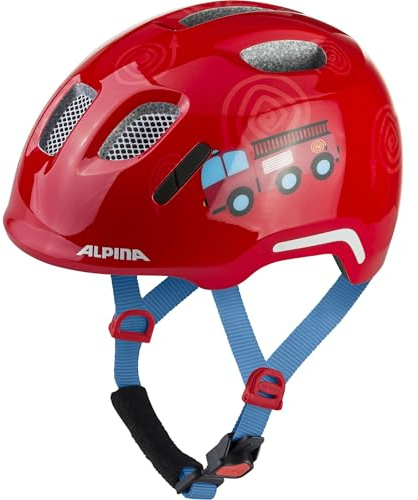 ALPINA Ximo 2 Flash Kinderfahrradhelm, fire Fighter Gloss, 49-54 cm