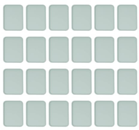 Lot de 24 Plateaux de Service empilables - Passe au Lave-Vaisselle et antidérapants - pour Restaurant, café, Cantine - 36 x 27 x 2 cm