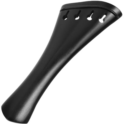 Saitenhalter für Violine aus Jujube mit Schräger Kante, Schwarz | Feine Verarbeitung, Verbessert Klang und Ausdruck, Elegantes Zubehör für 4/4 Violine, Passendes Ersatzteil