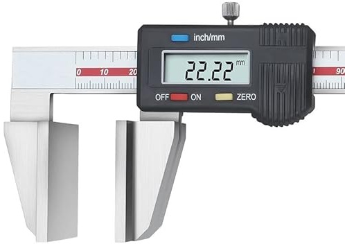 Calibre Vernier digital de cuerda de alambre, acero inoxidable estilo pico de pato de alta precisión con pantalla LCD de superficie ancha, herramienta superior para precisión y eficiencia