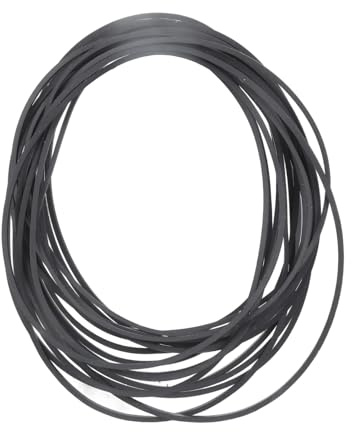 Gummi-Antriebsriemen für Band-Recorder, Video-Player, 20-teiliges Set, robust und stabil, gemischte Größen, 105–135 mm Breite, 1,2 mm Bandantriebsriemen