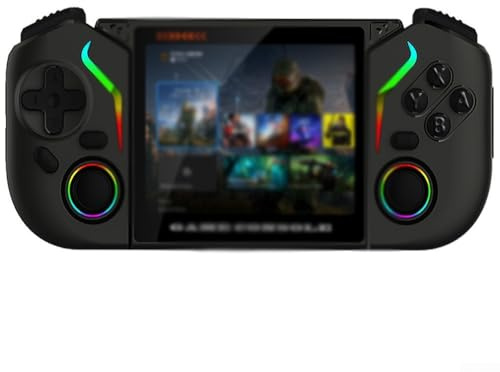 Console di gioco portatile retrò X95pro con display IPS da 3,5 pollici, 20000+ giochi preinstallati, 3000 mAh per batteria, memoria espandibile, per sistema Android 6.0, portatile, nero (nero)