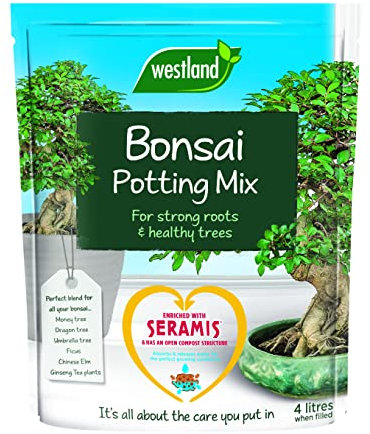 Westland Potting Compost Mix and Enriched with Seramis, Brown, 4 Litre