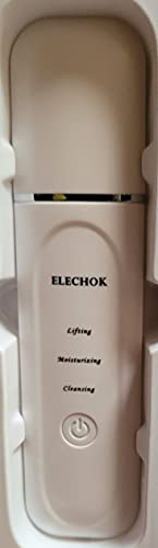 Ultrasonic Exfoliating Face Pore Cleaner, Elechok Ultrasonic Exfoliator Skin Scrubber Acne Remover Blackhead Remover Skin Cleaner for Facial Cleansing Face Care