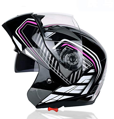 Männer Frauen Motorradhelm Flip Up Motocross Helme Racing Off Road Bunte Graffiti Modular Dual Lens Motocross Vollgesichts Casco Moto Helme