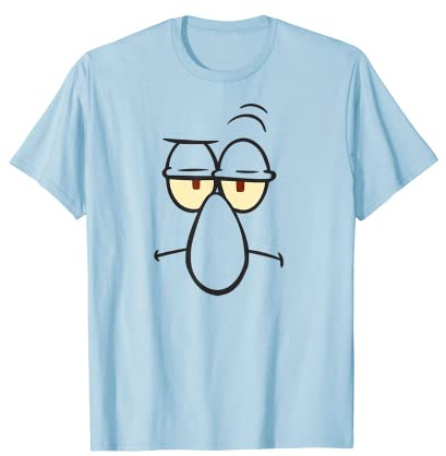 Spongebob Squarepants Halloween Squidward Big Face Costume T-Shirt