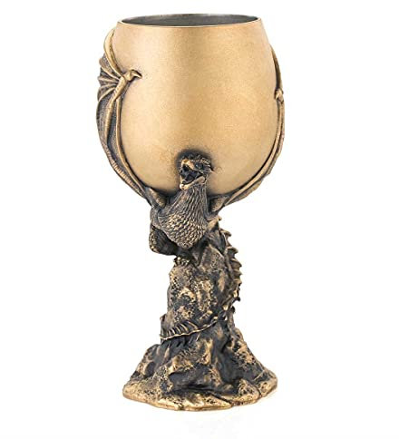Royal Selangor Handgefertigter Game of Thrones-Kollektion, Zinn, limitierte Auflage, vergoldeter Drogon-Kelch