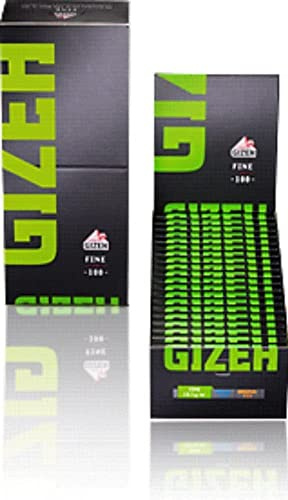 Gizeh 19978 Black Fine Magnet 20 Heftchen a 100 Blatt Flachshanf, Papier, Schwarz