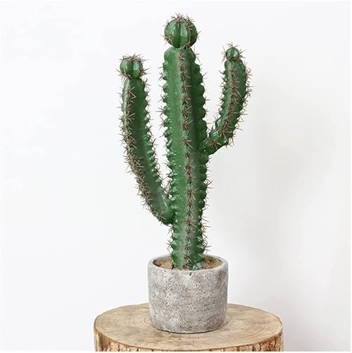 XXZY Planta Falsa Grande para Interiores y Exteriores, sin Mantenimiento, decoración de balcón para Sala de Estar, árbol Artificial, Cactus Artificial con macetas