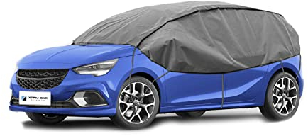 Autoschutzdecke Halbplane Halbgarage von XTRM-CAR kompatibel mit Toyota Yaris ideal angepasst