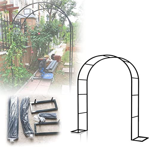 Arche Jardin Aluminium Largeur, Arche À Rosiers Métal, Filet À Plantes Grimpantes, Filet de Treillis, pour Récolte de Concombres, Légume, Vignes, Plantes Grimpantes,300x220x40CM