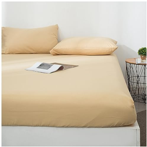 Wasserdichter Matratzenschoner Atmungsaktive Bettlaken Matratzenschutz Milbenbezug Spannbetttuch für Matratze, Boxspringbett oder Topper,CL010-13,200X220+25cm