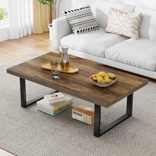 IBF Coffee Table Living Room Wooden Center Coffee Tables 120cm Rustic Oak