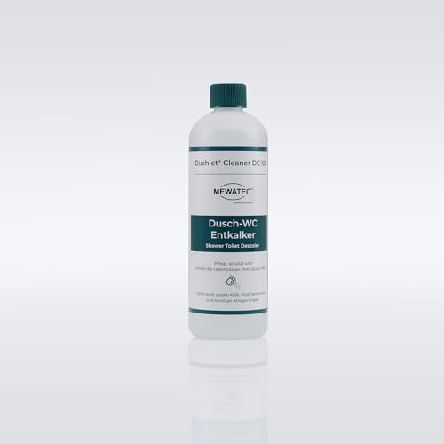 MEWATEC DC100 Entkalker - 500 ml Anti-Kalk Mittel für Dusch-WCs - Für schonende & effektive Entkalkung -
