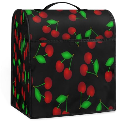 Housse anti-poussière à motif cerise pour tous les mélangeurs de 4,4 à 7,6 litres, housse anti-poussière pour mixeur de cuisine