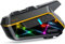 gearelec Cuffie Bluetooth per moto, [multitasking audio] [citofono mesh], 10 driver, sistema di comunicazione del casco, casco da moto Bluetooth con suono Hi-Fi, luce RGB/musica condivisa/1000 mAh