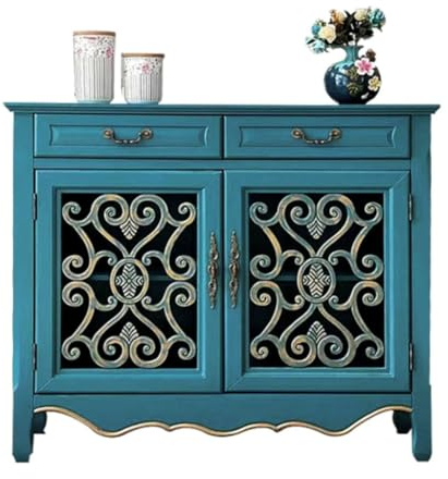 EINES Sideboard-Buffetschrank Sideboard Wohnzimmer Massivholz Multifunktionaler Retro Eingangsschrank Foyerschrank Bodenaufbewahrungsschrank Küchenbuffet-Aufbewahrungsschrank