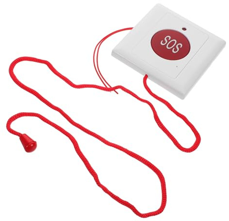 TOYANDONA Notrufknopf Für Senioren Mit Zugschnur Kabelgebundenes Notrufsystem Für Zuhause Und Unterwegs Große Bedienfläche Für Schnelle Hilfe