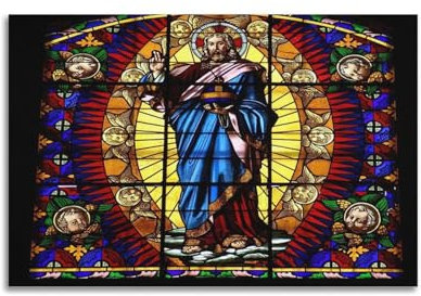 Christliches Glasposter mit goldenem Heiligenschein und himmlischen Engeln, Poster, dekoratives Gemälde, Leinwand, Wandkunst, Bild, Druck, moderne Familienschlafzimmer-Dekoration, 60 x 90 cm