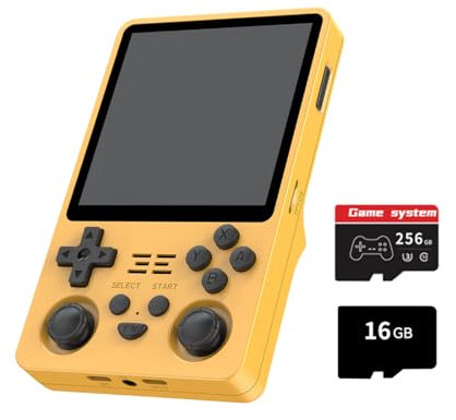 Meiurlex RGB20SX Handheld Game Console, 16+256G Pre-installed 30000 Gmaes, 4-Inch IPS Open Source Linux Retro Portable Gaming Console, Handheld Emulator Gift for Adults