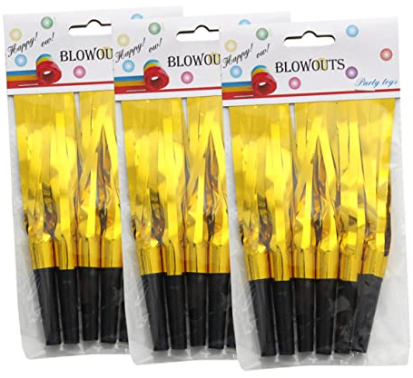 SUPVOX 18piezas Juguetes De Fiesta Sopladores Matracas Silbatos Borlas Perfectos Para Eventos Escolares y Cumpleaños