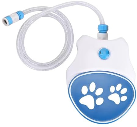Fontana a Pedale per Cani - Spruzzatore Automatico con Erogatore d’Acqua per Animali | Rinfrescante per Esterni con Getto d’Acqua, per Gioco e Idratazione in Giardino