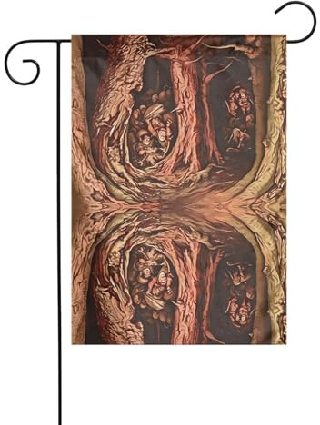 BROLEO The Man in the Treehouse printing Garden flagpole outdoor courtyard decoration double-sided 12x18in