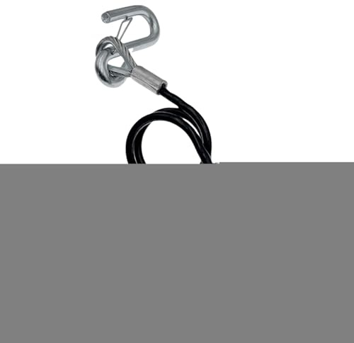 Cavo di Traino | di Traino Camion | 70 Cm Regolabile con Gancio a S Zincato a Molla E Imbracatura per Rimorchio Antiscivolo per Veicolo Uso Esterno,