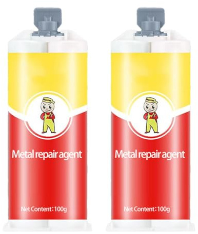 Colle Puissante Pour Métal | Colle De Réparation Universelle | Adhésif Haute Température | Pâte de Réparation Soudure à Froid Multi-Usages | All-Purpose Repair Glue Pour Fonte, Facile À Utiliser