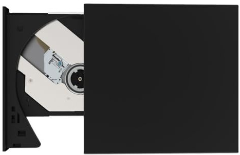 XAGMODSHN Velocità USB DVD esterni Drive CD Masterizzatori USB portatile Tipo C Riscrittore ROM elegante