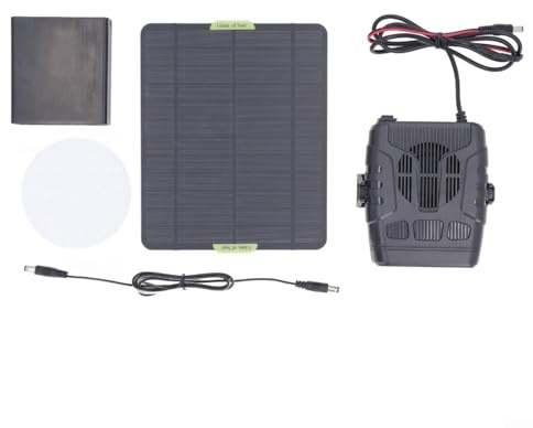 Lastdaytime Portable Solar Heater for Pets and Plants - Solar Powered Space Heater for Chicken Coops, Dog Houses, Greenhouses, Compact Design(C)