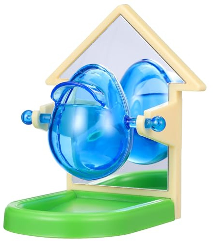 Ciieeo Parrot Toys Birds Food Dispenser Toy Metal Plastic Exercise Training Easy to Carry and Store Pet Bird Plaything for Parrots Random Color