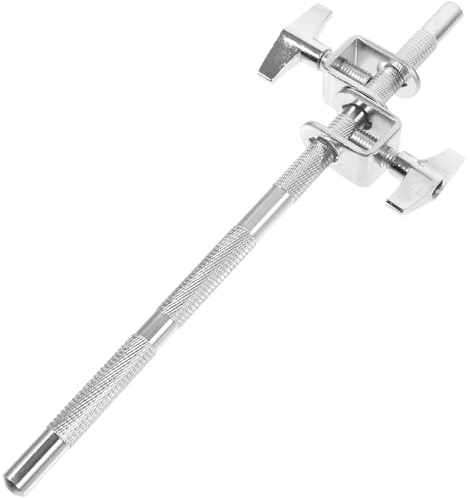 VANZACK Kuhglocken Halter Metall mit 2 Verriegelungen Verstellbarer Clip für Trommel Kuhglocken Stabile Befestigungsklemme für Schlagzeug Percussion