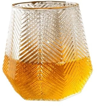 LJHFG63KUYT Verres Verres en verre borosilicate transparent gaufré de 25 cl, fabriqués à la main, for eau, lait, jus, thé glacé et cocktails pour jus