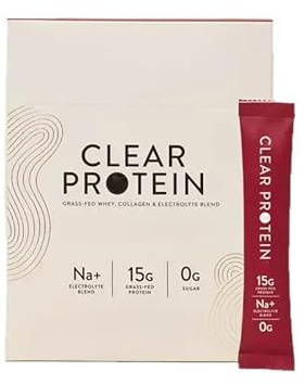 Klart protein - naturligt protein, slät konsistens, lätt att blanda, inget tillsatt socker, gräsmatning - ren formel med elektrolyter
