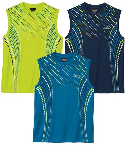 Atlas For Men 3Er-Pack Sport Ärmellose T-Shirts M