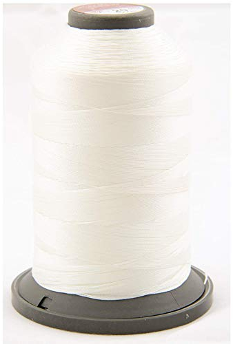 NTS Nähtechnik 1000m Nähgarn, Ledergarn 20, Farbauswahl, Filament Garn für Leder (Weiß)